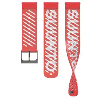 Suunto 22mm Athletic 5 Silicone Strap Lava Red S+M