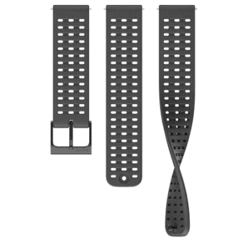Suunto 22mm Athletic 2 Silicone Strap All Black S+M