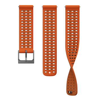 Suunto 22mm Athletic 9 Silicone Strap Canyon Orange S+M