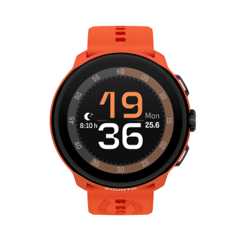 Suunto Run Coral Orange with Silicone Strap