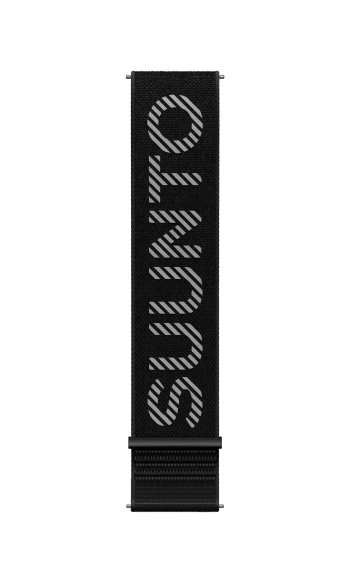 Suunto 22mm Athletic 7 Loop Textile Strap Black S/M+M/L