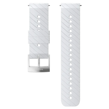 Suunto 24mm Athletic 3 Silicone Strap White Steel Size M