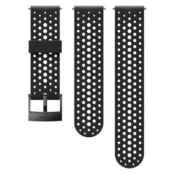 Suunto 24mm Athletic 1 Silicone Strap Black Black Size S+M
