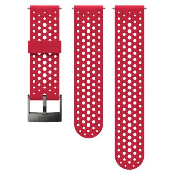 Suunto 24mm Athletic 1 Silicone Strap Red Grey Size S+M