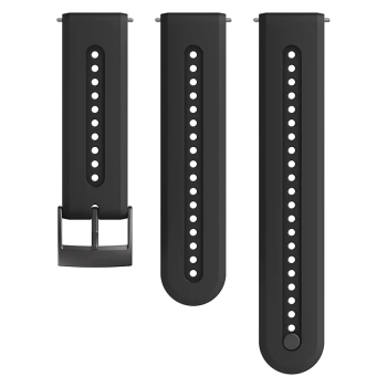 Suunto 24mm Athletic 7 Silicone Strap Charcoal Black Size S+M
