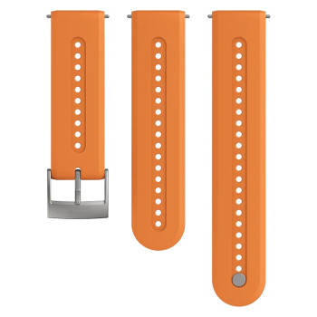 Suunto 24mm Athletic 7 Silicone Strap Granite Orange Size S+M